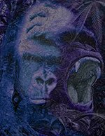 Psychedelic Art - Gorilla Dream Purple